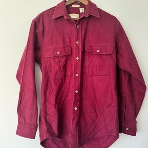 Vintage St. John’s Bay Maroon Button Down Size Men’s Medium